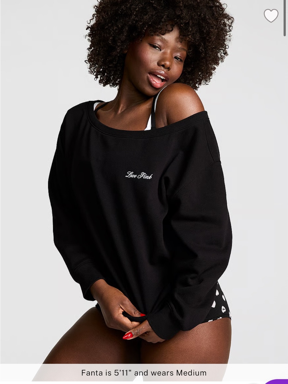 PINK Off Shoulder Sweater